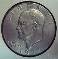 1977 Eisenhower Dollar Obverse